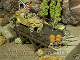 "RETIRED" Pro Built - Hand Painted & Weathered Verlinden 1:35 WWII Custom Built Deluxe Wooden Bridge Ruin