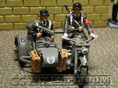 "RETIRED" King & Country 1:30 Scale "Berlin 38' Series" Deluxe SS Motor Cycle Set
