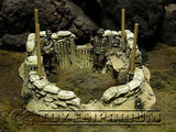 "RETIRED & BRAND NEW" Build-a-Rama 1:32 Hand Painted WWII Command Post Ruin