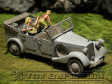 "BRAND NEW" Custom Built - Hand painted & Weathered 1:35 Deluxe WWII "Which Way To Berlin" Set (5 Figures & Car Set)