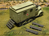 "BRAND NEW" Custom Built - Hand painted & Weathered 1:35 WWII Deluxe German DAK "Sd.Kfz.3 Maultier Ambulance -  Afrika"