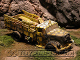 "VERY RARE"  Forces Of Valor 1:32 Scale Custom "Battle Damaged" WWII German 3 Ton Truck