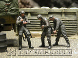 "BRAND NEW" Custom Built - Hand Painted & Weathered 1:35 WWII German "Luftwaffe Pilots" Soldier Set (3 Figure Set)