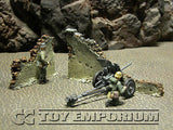 "RETIRED & BRAND NEW" Build-a-Rama 1:32 WWII Deluxe "Gate Wall Ruin" Set (2 Piece Set)