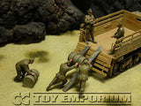 "BRAND NEW" Custom Built - Hand Painted & Weathered 1:35 WWII DAK German Soldiers "Loading Fuel Drums" Soldier Set (5 Figure Set)