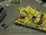 "BRAND NEW" Custom Built - Hand Painted & Weathered 1:35 Deluxe WWII German Tankmen "Refueling" Soldier Set