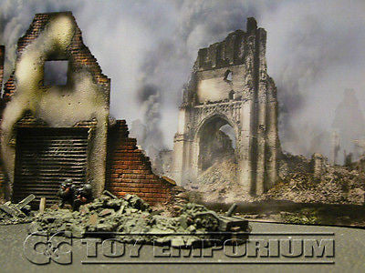 "BRAND NEW"  Build-a-Rama 1:32 Deluxe WWII Color "Fallen City" Museum Back Drop