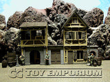 "BRAND NEW" Custom Built & Painted 1:35 Deluxe Old German City Diorama 2 Building Set