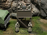 "BRAND NEW" Custom Built & Hand Painted 1:35 WWII Deluxe German Infantry "Watch Tower" Soldier Set (4 Figure Set)