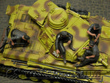 "BRAND NEW" Custom Built - Hand Painted & Weathered 1:35 Deluxe WWII German Tankmen "Refueling" Soldier Set