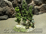 "RETIRED & BRAND NEW" Build-a-Rama 1:32 Hand Painted WWII "Green" Tree Group