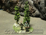 "RETIRED & BRAND NEW" Build-a-Rama 1:32 Hand Painted WWII "Green" Tree Group