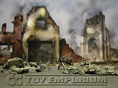 "BRAND NEW"  Build-a-Rama 1:32 Deluxe WWII Color "Fallen City" Museum Back Drop