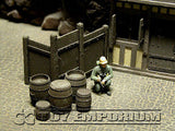 "BRAND NEW"Custom Built & Painted 1:35 Deluxe WWII Old German City Diorama 2 Building Set