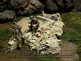 "RETIRED & BRAND NEW" Build-a-Rama 1:32 Hand Painted WWII Bombed Out Foundation