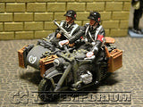 "RETIRED" King & Country 1:30 Scale "Berlin 38' Series" Deluxe SS Motor Cycle Set