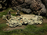 "RETIRED & BRAND NEW" Build-a-Rama 1:32 Hand Painted WWII Bombed Out Foundation