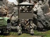 "BRAND NEW" Custom Built & Hand Painted 1:35 WWII Deluxe German Infantry "Watch Tower" Soldier Set (4 Figure Set)