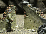 "RETIRED & BRAND NEW" Build-a-Rama 1:32 WWII Deluxe "Gate Wall Ruin" Set (2 Piece Set)