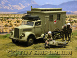 "BRAND NEW" Custom Built - Hand painted & Weathered 1:35 WWII Deluxe German DAK "Sd.Kfz.3 Maultier Ambulance -  Afrika"