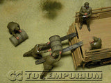 "BRAND NEW" Custom Built - Hand Painted & Weathered 1:35 WWII DAK German Soldiers "Loading Fuel Drums" Soldier Set (5 Figure Set)