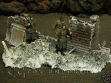 "RETIRED & BRAND NEW" Build-a-Rama 1:32 Hand Painted WWII "Winter" Bombed Out Building
