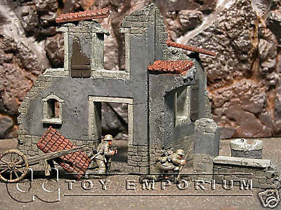 "RETIRED" Pro Built - Hand Painted & Weathered Verlinden 1:35 WWII Custom Built Italian Farm Ruin