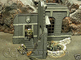 "RETIRED" Pro Built - Hand Painted & Weathered 1:35 WWII Deluxe 2 Story Kharkov City Ruin