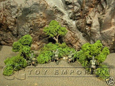"RETIRED" Build-a-Rama 1:32 Hand Painted WWII Bocage Set (3 Piece Set)