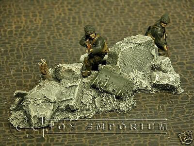 "RETIRED & BRAND NEW" Build-a-Rama 1:32 Hand Painted WWII Rubble Pile #4 Set