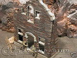 "RETIRED" Verlinden Pro Built - Hand Painted & Weathered 1:35 WWII Custom 2 Story House Ruin
