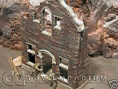 "RETIRED" Verlinden Pro Built - Hand Painted & Weathered 1:35 WWII Custom 2 Story House Ruin