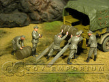 "BRAND NEW" Custom Built & Hand Painted 1:35 WWII German Soldiers Loading Drums (5 Figure Set)