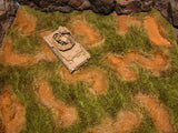 "BRAND NEW" Build-a-Rama 1:32 Deluxe Large Worn Torn Battlefield Table Mat (24" x 30")