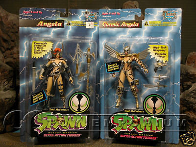 VERY RARE Mcfarlane Angela & Cosmic Angela Figures  MIB