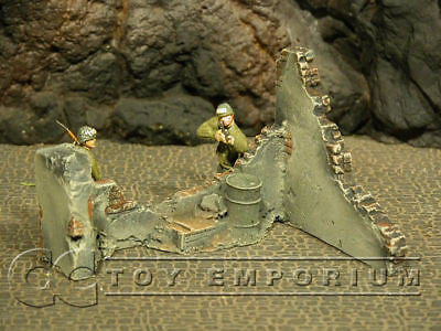 "RETIRED & BRAND NEW" Build-a-Rama 1:32 Hand Painted WWII Destroyed Wall Section