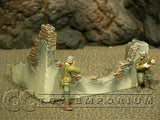 "RETIRED & BRAND NEW" Build-a-Rama 1:32 Hand Painted WWII Destroyed Wall Section