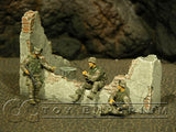 "Retired" Build-a-Rama 1:32 Hand Painted  Desert Destroyed Wall