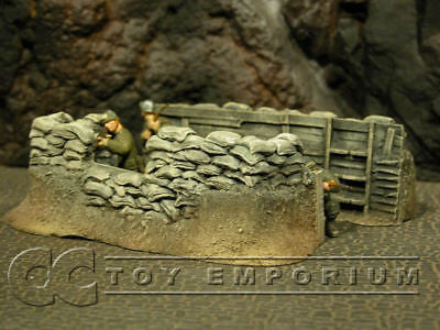 "RETIRED & BRAND NEW" Build-a-Rama 1:32 Hand Painted WWII Trench Command Section