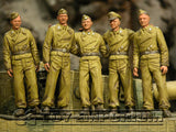 "BRAND NEW" Custom Built - Hand Painted & Weathered 1:35 WWII German "DAK Tiger 1 Tank Crew" Soldier Set (5 Figure Set)