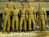 "BRAND NEW" Custom Built - Hand Painted & Weathered 1:35 WWII German "DAK Tiger 1 Tank Crew" Soldier Set (5 Figure Set)