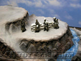 "BRAND NEW" 1:32 Custom Painted & Weathered Deluxe Large Winter Mountain Diorama Platform Exclusive