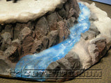 "BRAND NEW" 1:32 Custom Painted & Weathered Deluxe Large Winter Mountain Diorama Platform Exclusive