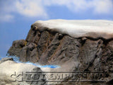 "BRAND NEW" 1:32 Custom Painted & Weathered Deluxe Large Winter Mountain Diorama Platform Exclusive