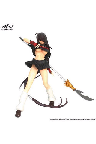 "VERY RARE" Ikki Tousen 1/7 "Sexy Kanu Unchou Gakuen Seifuku Noir Seito Black School Uniform - CASTOFF Version" MINT