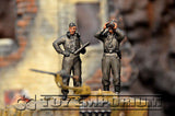 "BRAND NEW" Custom Built - Hand Painted & Weathered 1:35 WWII Deluxe "German Panzer Tank Crew" Set  (5 Figure Set)
