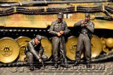 "BRAND NEW" Custom Built - Hand Painted & Weathered 1:35 WWII Deluxe "German Panzer Tank Crew" Set  (5 Figure Set)
