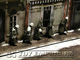 "BRAND NEW" Custom Built - hand Painted & Weathered 1:35  WWII  German "Cold Wind" Soldier Set  (4 Figure Set)