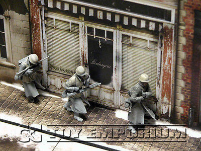 "BRAND NEW"  Build-a-Rama Deluxe WWII "Photo Real" Winter Color Facade #2 w/Sidewalk