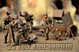 "BRAND NEW" Custom Built - Hand Painted & Weathered 1:35 WWII Deluxe "120mm Heavy Mortar Gun Crew" Set (4 Figure Set)